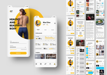 Ui Kit for Mobile Fitness App