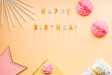 party celebration happy birthday frame