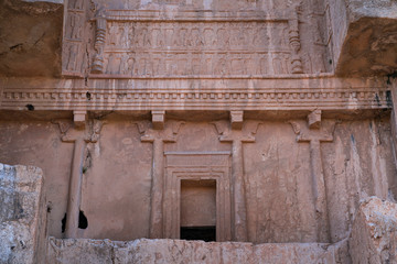 Fototapeta na wymiar Tomb of Darius the Great, Naqsh-e Rostam Necropolis, Fars Province, Iran, Western Asia, Asia, Middle East, Unesco World Heritage Site