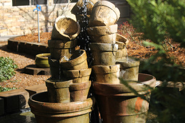 Waterfall buckets art