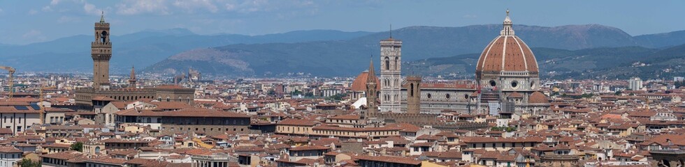 Naklejka premium Florencja panorama miasta 
