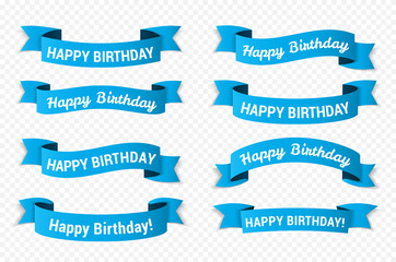 Fototapeta premium Happy Birthday Banners
