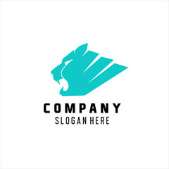 tiger head logo vector icon illustration template