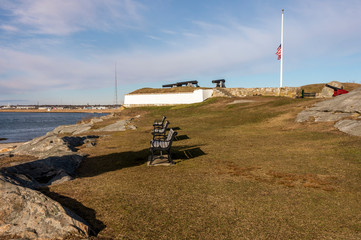 Bluff at Fort Phoenix in Fairhaven, MA