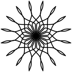 Obraz premium Abstract mandala on white background