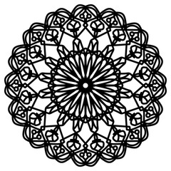 Abstract mandala on white background