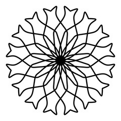 Abstract mandala on white background