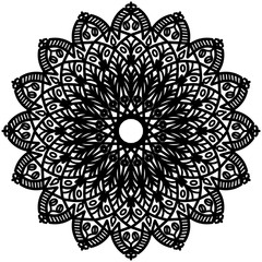 Abstract mandala on white background