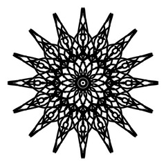 Abstract mandala on white background