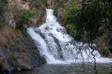 Datanla Waterfall located near the Dalat city in Vietnam