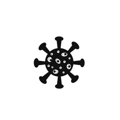 Fototapeta premium Corona virus icon sign on white background. Pandemic and coronavirus outbreaks 