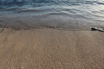 waves on beach