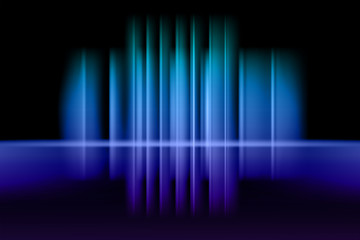 abstract blue and purple light with black background