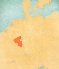 Map of Germany - Rhineland-Palatinate