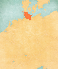 Map of Germany - Schleswig-Holstein