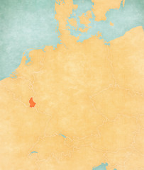 Map of Germany - Luxembourg