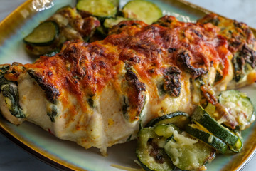 Stuffed Hasselback Chicken