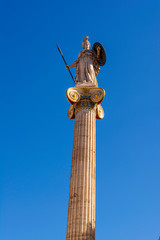 Athena statue at the Academy of Athens, Greece