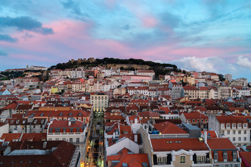 Fototapeta na wymiar Saint George's Castle , Lisbon, Portugal