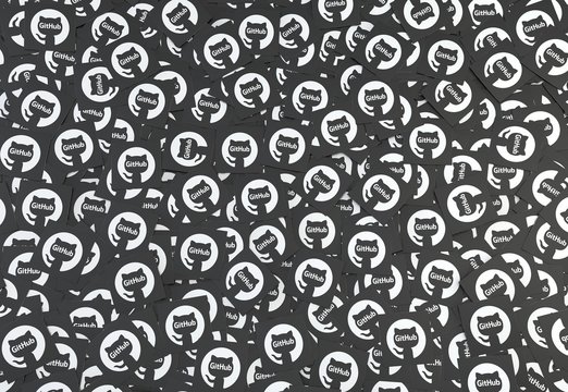 github, social media background design
