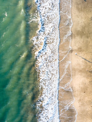 beach birds eye view