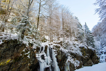 Frozen waterfall