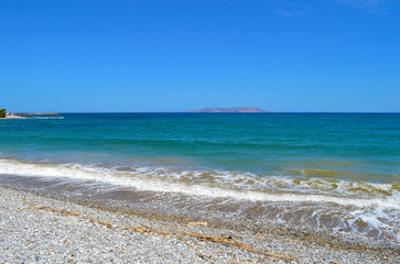 Kato Gouves pebble beach in Crete