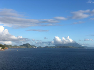 Beautiful winter day in Caribbean