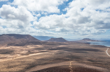 Landscape on island La Grasiosa, Canary Islands