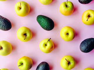 Apples and avocado.