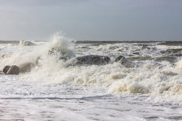 Fototapeta premium Sturmflut auf Sylt