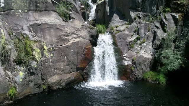 Barbanti&ntilde;o waterfall in Ourense