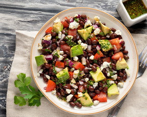 Black Bean Chimichurri Salad