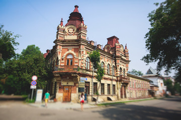 Obraz premium Beautiful summer view of Irkutsk, Russia, Siberia