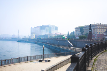 Beautiful summer view of Irkutsk, Russia, Siberia