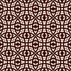 Seamless pattern with repeated overlapping circles. Round links chain motif. Geometric abstract background