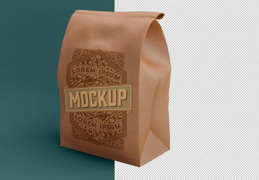 Download Big Kraft Bag Mockup Template Stock Adobe Stock