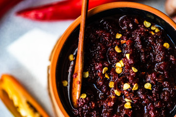 Traditional georgian sauce Adjika