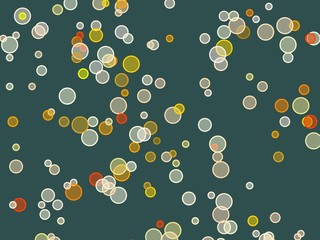 Abstract orange yellow circles illustration background