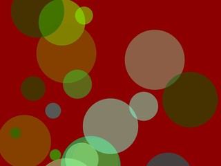 Abstract green circles illustration background