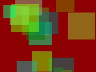 Abstract green squares illustration background