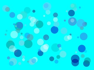 Abstract blue circles illustration background