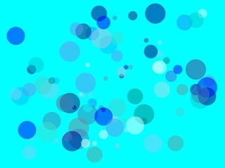 Abstract blue circles illustration background