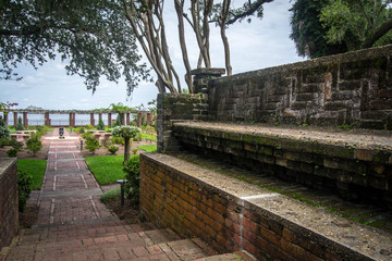 Landscape and design of garden pathway