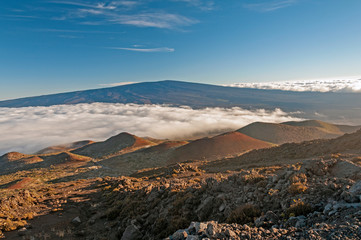 Evening Clouds on a Volcanic Landscape