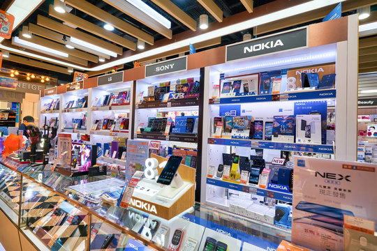 HONG KONG, CHINA - CIRCA JANUARY, 2019: interior shot of a store in Hong Kong.