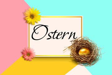 Ostern Kollage mit Osterhase