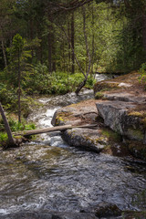 One of the waterfalls at Forsaleden in Sweden