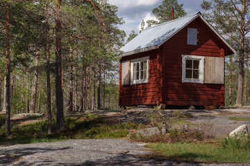 A forest hut in Forsaleden, Sweden