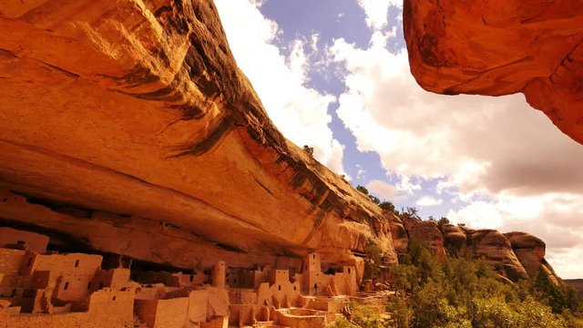 Mesa Verde National Park Cliff Palace Native American Ruins in Colorado USA